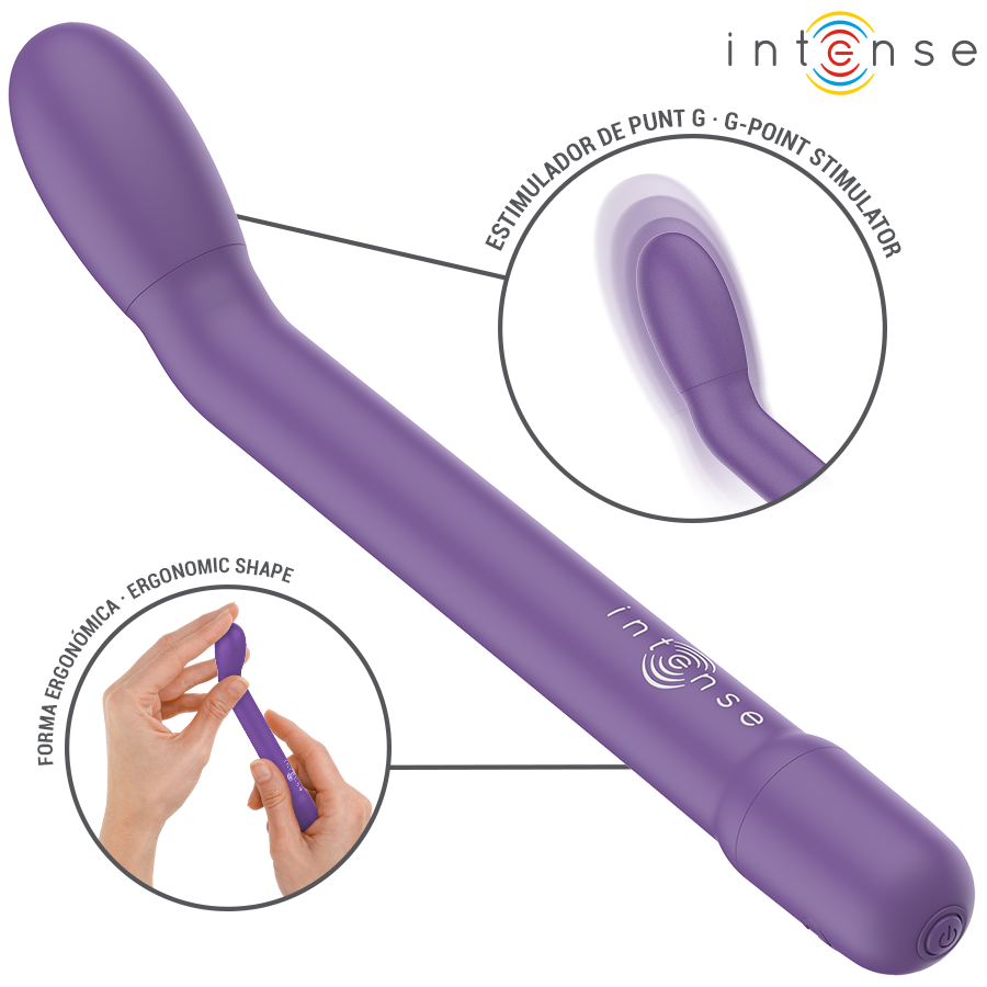 INTENSE - ESTIMULADOR DE PONTO G RECARREGÁVEL KARLIE ROXO