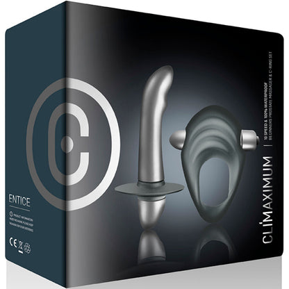 CLIMAXIMUM - KIT ENTICE ANEL PENIANO + VIBRADOR DE PRÓSTATA INICIANTES