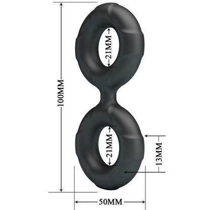 CRAZY BULL - ANEL DUPLO DE SILICONE RADWAN MODELO 19