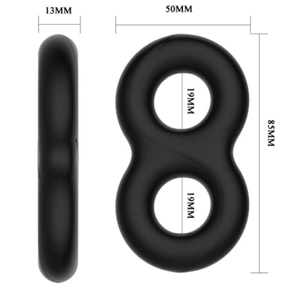 CRAZY BULL - ANEL DE SILICONE DUPLO INFINITO