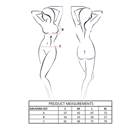 PASSION - SUTIÃ ANUVERA + TANGA SET FIRE BRICK L/XL