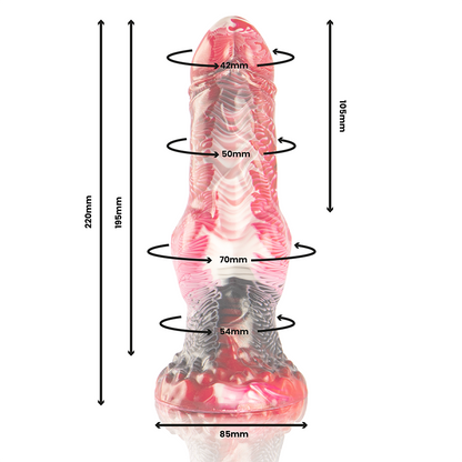 EPIC - HELIOS DILDO COM TESTÍCULOS CALOR E ÊXTASE