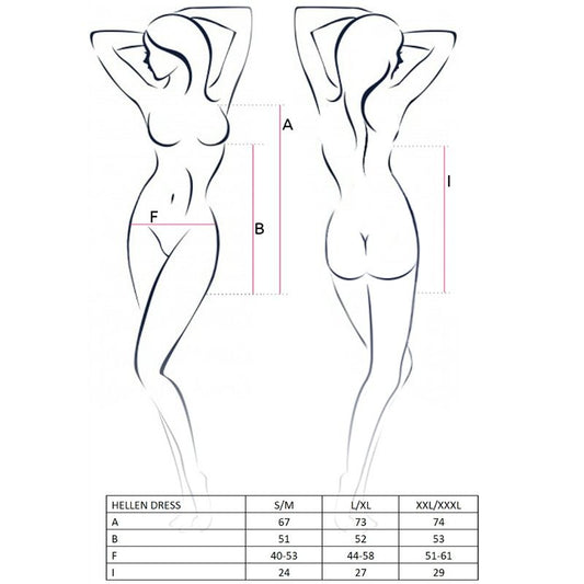 PASSION - VESTIDO WOMAN HELLEN E TANGA TAMANHO S/M