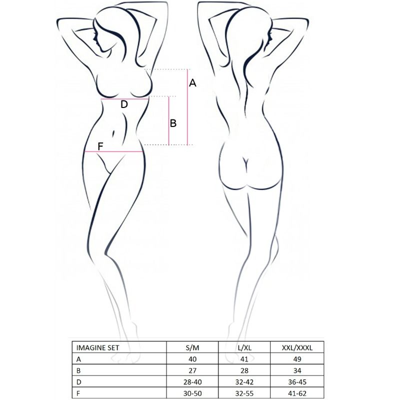 PASSION - CONJUNTO WOMAN IMAGINE TAMANHO S/M