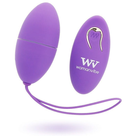 WOMANVIBE - ALSAN EGG CONTROLE REMOTO SILICONE ROXO