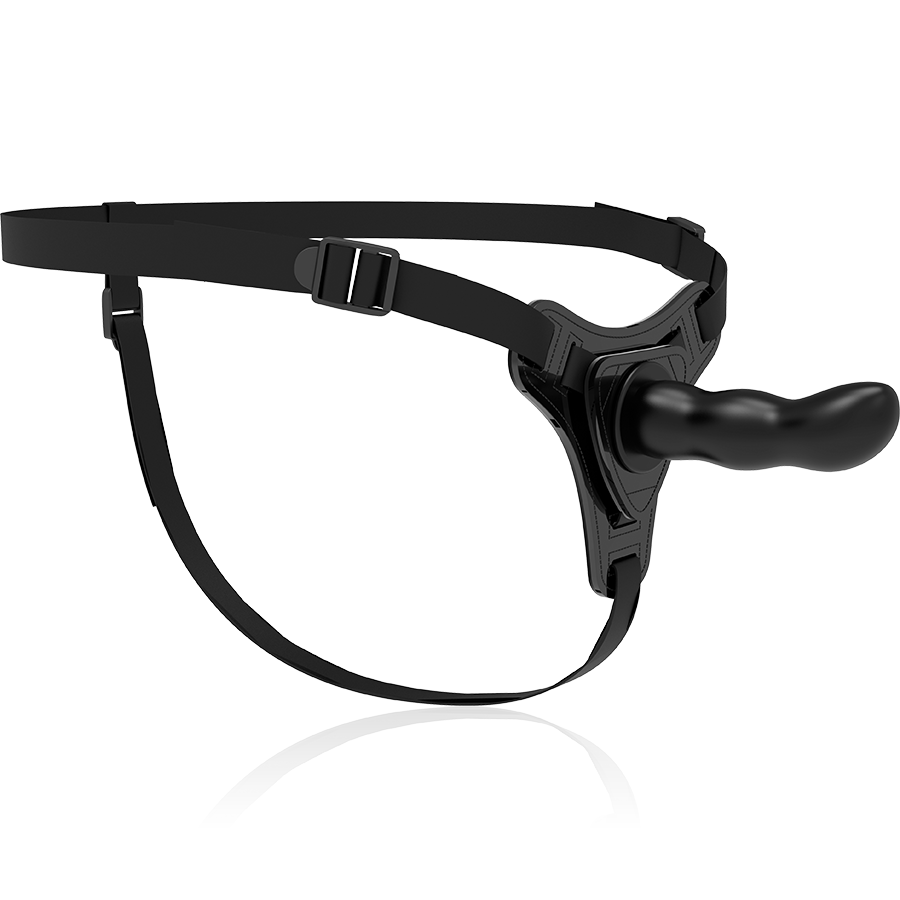 FETISH SUBMISSIVE HARNESS - SILICONE PRETO PONTO G 16 CM