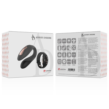 ANNE'S DESIRE - DUAL PLEASURE TECNOLOG A WATCHME PRETO/OURO